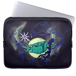 Uil en geest laptop sleeve