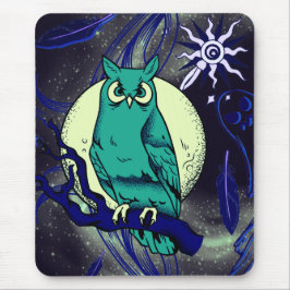 Uil en geest muismat