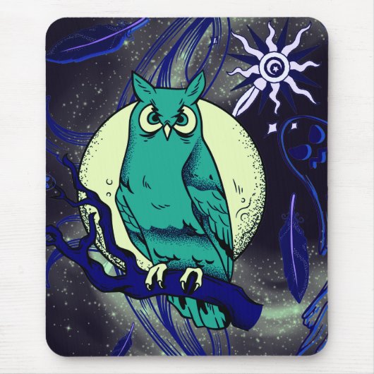 Uil en geest muismat (Voorkant)
