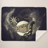 Uil en geest sherpa deken (Voorkant (horizontaal))