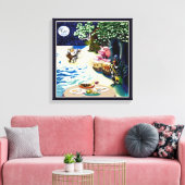 Uil en het kutje Lear Poem Canvas Afdruk (Insitu (Woonkamer))