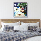 Uil en het kutje Lear Poem Canvas Afdruk (Insitu (Slaapkamer))