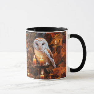 Uil en Kaarsen Mystieke Fantasie Magisch Mok