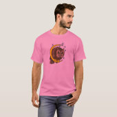 Uil en Maan Tattoo Ontwerp T-shirt (Voorkant volledig)