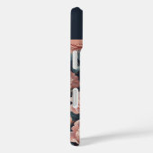 Uil en Rozen Monogram gepersonaliseerd Case-Mate iPhone Case (Achterkant / Rechts)