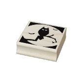 Uil en vleermuizen silhouet kunst stempel (Stempel)