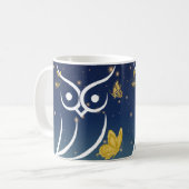 Uil en vlinders koffiemok (Voorkant links)