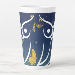 Uil en vlinders latte mok