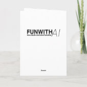 Uil en Wolf Mozaïek Ai Art | Blanco Kaart (Achterkant)