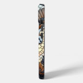 Uil en Wolf Mozaïek Ai Art Case-Mate iPhone Case (Achterkant / Links)