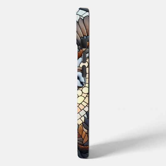 Uil en Wolf Mozaïek Ai Art Case-Mate iPhone Case (Achterkant / Links)