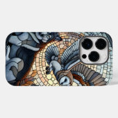 Uil en Wolf Mozaïek Ai Kunst Case-Mate iPhone Case (Achterkant (horizontaal))