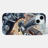 Uil en Wolf Mozaïek Ai Kunst  Case-Mate iPhone Case (Achterkant (horizontaal))