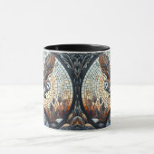 Uil en Wolf Mozaïek Natuur Ai Art Mok (Midden)