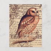 uil Ephemera Briefkaart ontkoppeling (Voorkant)