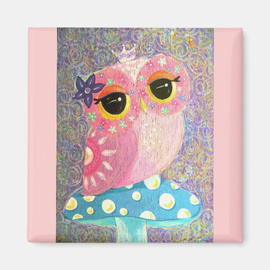 Uil Fairy Princess Magnet (Voorkant)