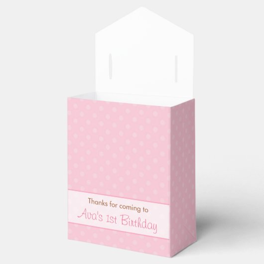 Uil Favor Box (Verjaardag / Baby shower) - Roze Te Bedankdoosjes (Geopend)