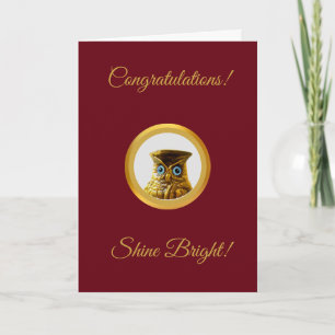 Uil Felicitaties Verjaardagskaart Kaart
