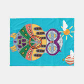 uil fleece deken (Voorkant (Horizontaal))