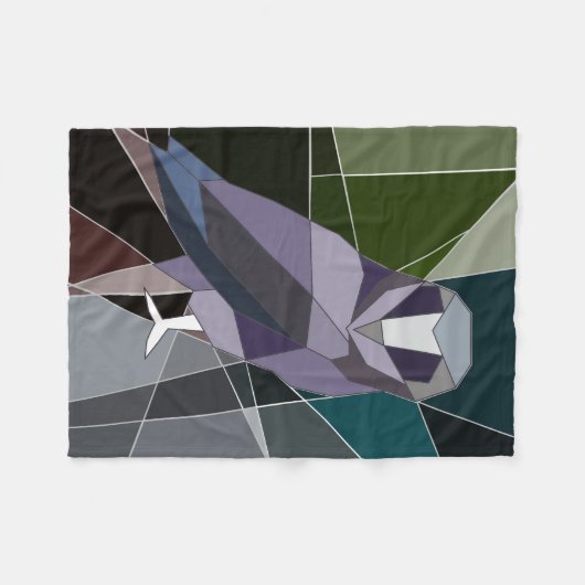 uil fleece deken (Voorkant (Horizontaal))