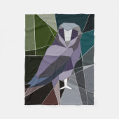 uil fleece deken (Voorkant)