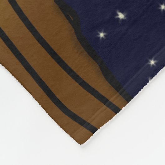 uil fleece deken (Hoek)