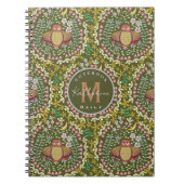 Uil Folk Green Notitieboek (Voorkant)