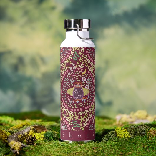 Uil Folk wijn rood Waterfles (Buiten)