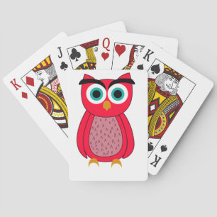 Uil Foto Print Pokerkaarten