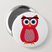 Uil Foto Print Ronde Button 4,0 Cm (Voorkant /achterkant)