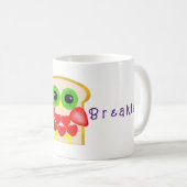 Uil Fruits Brood Ontbijt Koffiemok (Voorkant rechts)