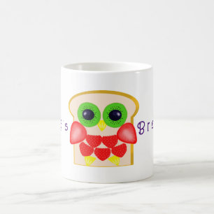 Uil Fruits Brood Ontbijt Koffiemok