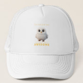 Uil Geconcentreerd Geweldige Leuk Schattig Grappig Trucker Pet (Voorkant)