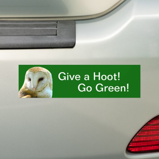 Uil Geef Hoot Bumpersticker (Op auto)