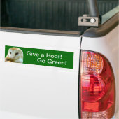 Uil Geef Hoot Bumpersticker (Op Truck)