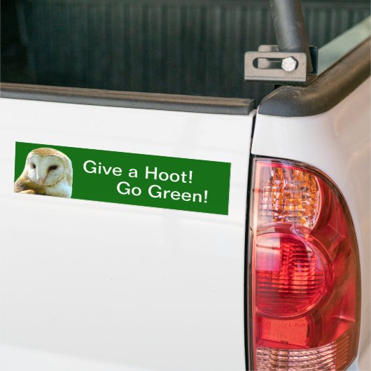 Uil Geef Hoot Bumpersticker (Op Truck)