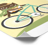 Uil gepersonaliseerde babysuite poster afdruk (Hoek)