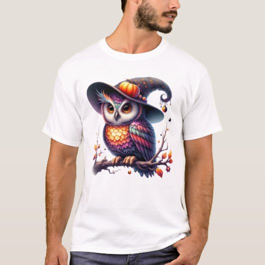 Uil gevederde magie t-shirt (Voorkant)
