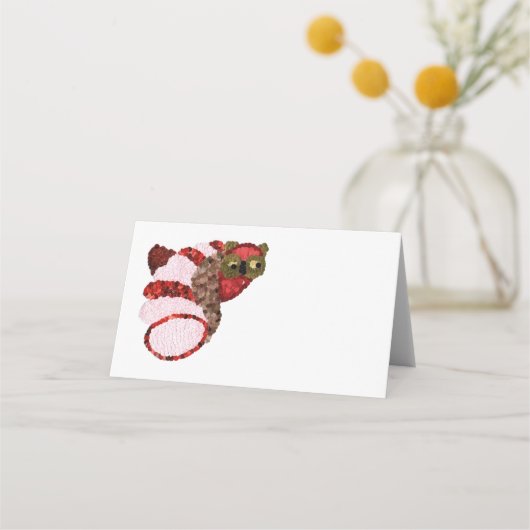 Uil gevouwen plaats kaart plaatskaartje (Voorkant)