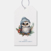 Uil Gift Labels Cadeaulabel (Voorkant)