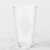Uil - Glas Cup (wit) (Achterkant)
