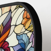 Uil Glas in lood geïnspireerd Pickleball Paddle (Links Detail)