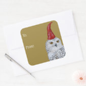 Uil Gnome cadeau wrapping sticker (Envelop)