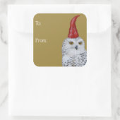 Uil Gnome cadeau wrapping sticker (Tas)