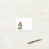 Uil Grappig Kerst Feest Cute Post-it® Notes (Op bureau)