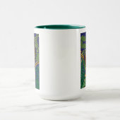 Uil Groene bosbladeren Mok (Midden)