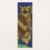 Uil Groene bosbladeren Yogamat (Voorkant)