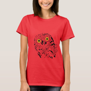 Uil grote gele ogen t-shirt