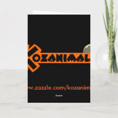 Uil Halloween Kaart (Achterkant)