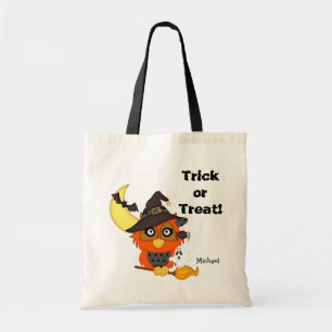 Uil Halloween Trick or Treat Tote Bag